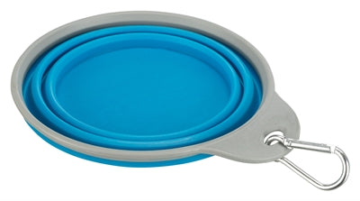 Trixie Voerbak / Drinkbak Reis Stevige Rand Siliconen Assorti hond