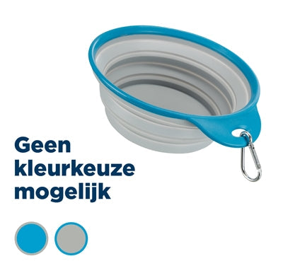 Trixie Voerbak / Drinkbak Reis Stevige Rand Siliconen Assorti hond