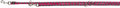 TRIXIE HONDENRIEM CAVO VERSTELBAAR FUCHSIA / GRIJS 200X1,8 CM