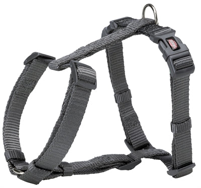Trixie Hondentuig Premium H-tuig Grijs hondenhalsband hondenriem nylon