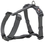 Trixie Hondentuig Premium H-tuig Grijs hondenhalsband hondenriem nylon