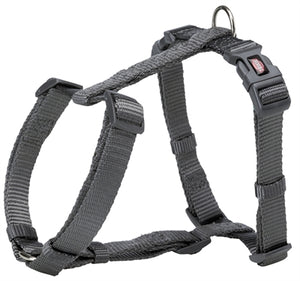 Trixie Hondentuig Premium H-tuig Grijs hondenhalsband hondenriem nylon