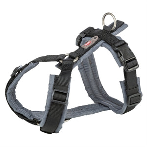 Trixie Hondentuig Premium Trekking Zwart / Grijs hondenhalsband hondenriem nylon