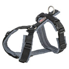 Trixie Hondentuig Premium Trekking Zwart / Grijs hondenhalsband hondenriem nylon