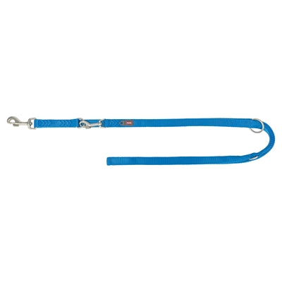 TRIXIE HONDENRIEM PREMIUM DUBBELGESTIKT VERSTELBAAR ROYAL BLAUW 200X1 CM