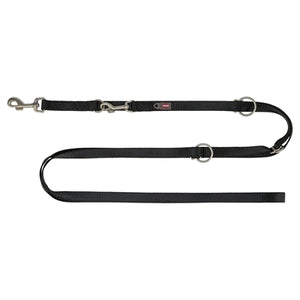 Trixie Hondenriem Premium Verstelbaar Zwart hondenhalsband nylon