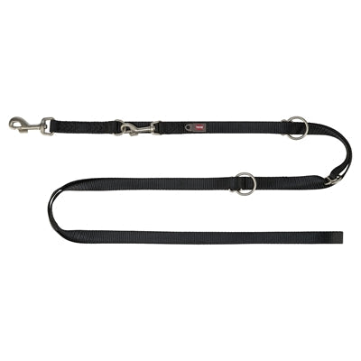 Trixie Hondenriem Premium Verstelbaar Zwart hondenhalsband nylon