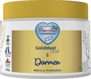 Renske Golddust Heal 5 Darmen voedingssupplement hond 250 gr