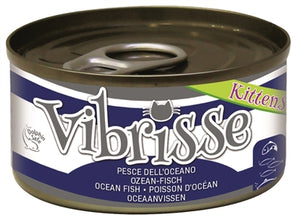 Vibrisse Kittens Cat Oceaanvis kattenvoer natvoer 24x70 gr