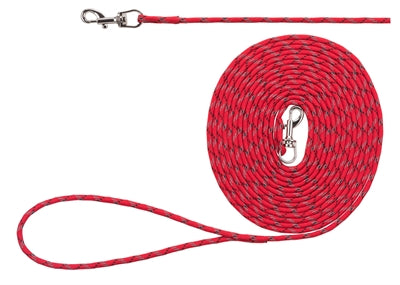 TRIXIE HONDENRIEM JUNIOR SLEEPLIJN LANG ROOD 4 MMX4 MTR