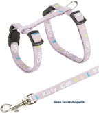 Trixie Kittentuig Junior Met Riem Kitty Cat Assorti halsbanden lijnen nylon 21-33x0,8 cm / 120 cm