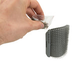 Trixie Massageborstel Muur Hoek Grijs kammen borstels 8x13 cm