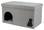 Trixie Kattenhuis Kimy Grijs kattenmand 70x40x40 cm