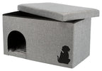 Trixie Kattenhuis Kimy Grijs kattenmand 70x40x40 cm