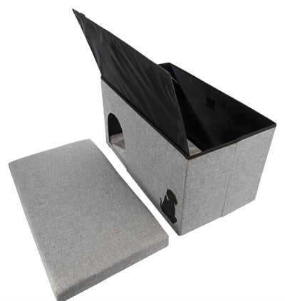 Trixie Kattenhuis Kimy Grijs kattenmand 70x40x40 cm