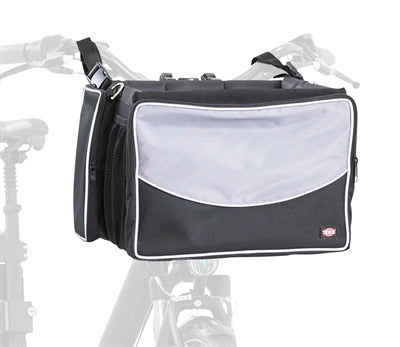 Trixie Fietsmand Voor Aan Stuur Nylon Zwart / Grijs outdoor 41x26x26 cm