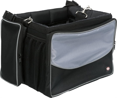 Trixie Fietsmand Voor Aan Stuur Nylon Zwart / Grijs outdoor 41x26x26 cm