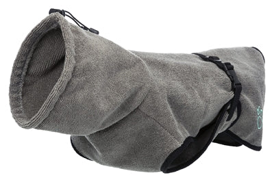 Trixie Badjas Hond Badstof Grijs hondenkleding
