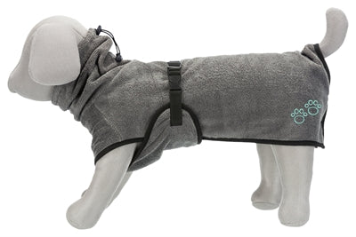 Trixie Badjas Hond Badstof Grijs hondenkleding