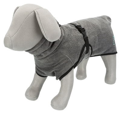 Trixie Badjas Hond Badstof Grijs hondenkleding