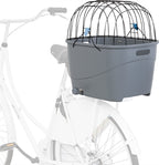 Trixie Fietsmand Voor Bagagedrager Met Draadkoepel Kunststof Grijs outdoor 46x36x47 cm