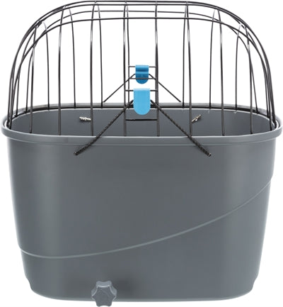 Trixie Fietsmand Voor Bagagedrager Met Draadkoepel Kunststof Grijs outdoor 46x36x47 cm
