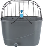 Trixie Fietsmand Voor Bagagedrager Met Draadkoepel Kunststof Grijs outdoor 46x36x47 cm