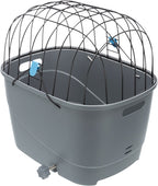Trixie Fietsmand Voor Bagagedrager Met Draadkoepel Kunststof Grijs outdoor 46x36x47 cm