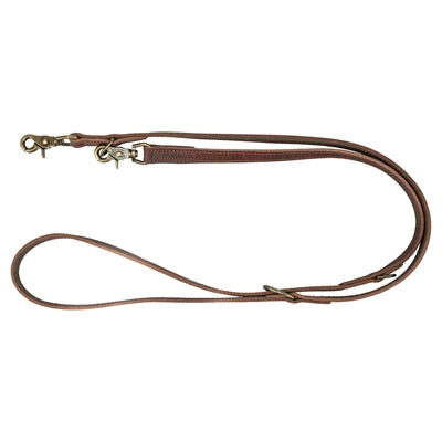 TRIXIE HONDENRIEM RUSTIC VERSTELBAAR VETLEER DONKERBRUIN 200X1,2 CM