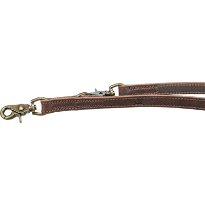 Trixie Hondenriem Rustic Verstelbaar Vetleer Donkerbruin hondenhalsband