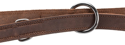 Trixie Hondenriem Rustic Verstelbaar Vetleer Donkerbruin hondenhalsband