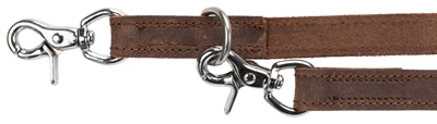 Trixie Hondenriem Rustic Verstelbaar Vetleer Donkerbruin hondenhalsband