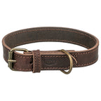 Trixie Halsband Hond Rustic Vetleer Donkerbruin hondenhalsband hondenriem