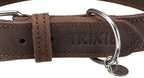 Trixie Halsband Hond Rustic Vetleer Donkerbruin hondenhalsband hondenriem