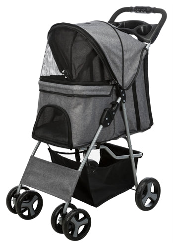 Trixie Hondenbuggy Grijs hondenbench transportbox 47x80x100 cm Tot 15 kg