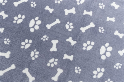 Trixie Hondendeken Kenny Fleece Bot / Pootjes Blauw hondenmand