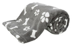Trixie Hondendeken Kenny Fleece Bot / Pootjes Grijs hondenmand