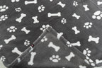 Trixie Hondendeken Kenny Fleece Bot / Pootjes Grijs hondenmand