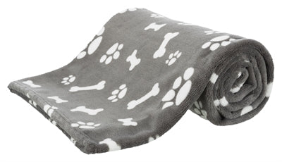 Trixie Hondendeken Kenny Fleece Bot / Pootjes Grijs hondenmand