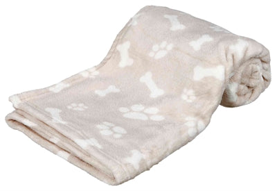 Trixie Hondendeken Kenny Fleece Bot / Pootjes Beige hondenmand 75x50 cm