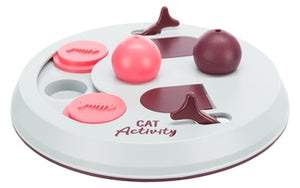 Trixie Cat Activity Flip Board Bes / Roze / Lichtgrijs kattenspeelgoed 23x23 cm