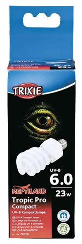 Trixie Reptiland Tropic Pro Compact 6.0 Uv-b Lamp verlichting uvb-lampen 23 Watt 6x6X15,2 cm