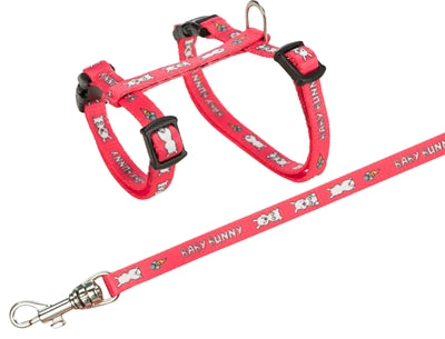 Trixie Konijnentuig Met Riem Baby Bunny Assorti halsbanden lijnen nylon 20-33x0,8+125 cm