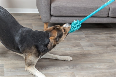 Trixie Bungee Dummy Polyester Petrol hondenspeelgoed 47 cm