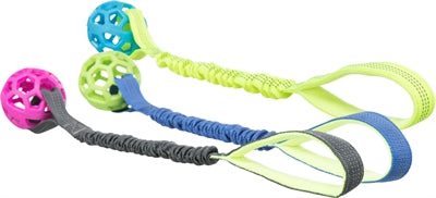 Trixie Bungee Tugger Met Bal Assorti hondenspeelgoed 9x9X48 cm