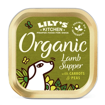 Lily's Kitchen Dog Organic Lamb Supper hondenvoer natvoer 11x150 gr
