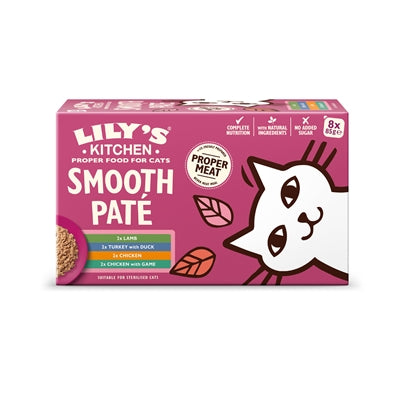 LILY'S KITCHEN CAT SMOOTH PATÉ MULTIPACK 8X85 GR
