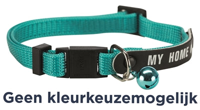 Trixie Halsband Kat my Home Met Adresflap Assorti halsbanden lijnen nylon