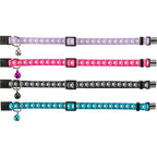 Trixie Halsband Kat Print Poot Elastisch Assorti halsbanden lijnen nylon