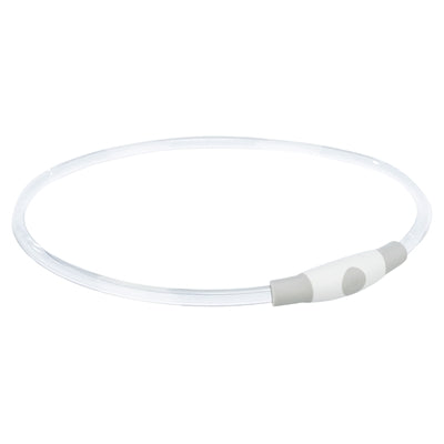 TRIXIE LICHTGEVENDE HALSBAND USB FLASH LIGHT OPLAADBAAR TPU MULTI 40X0,8 CM